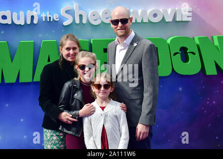 Becher, assister au film Shaun le mouton : Livre Farmageddon, à Odéon LUXE le 22 septembre 2019, Londres, Royaume-Uni. Credit Photo : Alamy/Capital Live News Banque D'Images