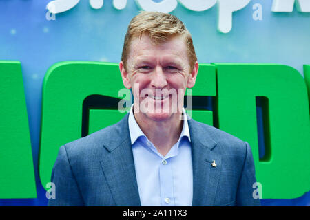 Tim Peake assister au film Shaun le mouton : Livre Farmageddon, à Odéon LUXE le 22 septembre 2019, Londres, Royaume-Uni. Credit Photo : Alamy/Capital Live News Banque D'Images