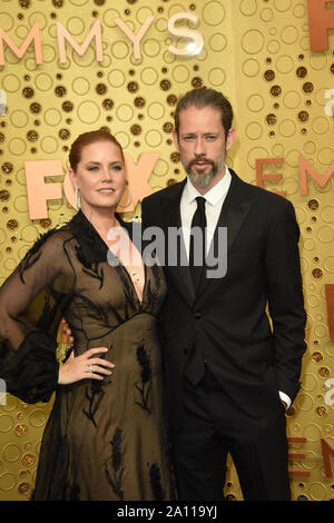 Septembre 22, 2019, Los Angeles, CA, USA : LOS ANGELES - jan 22 : Amy Adams, Darren Le Gallo au Primetime Emmy Awards - Les arrivées au Théâtre de Microsoft le 22 septembre 2019 à Los Angeles, CA (crédit Image : © Kay Blake/Zuma sur le fil) Banque D'Images