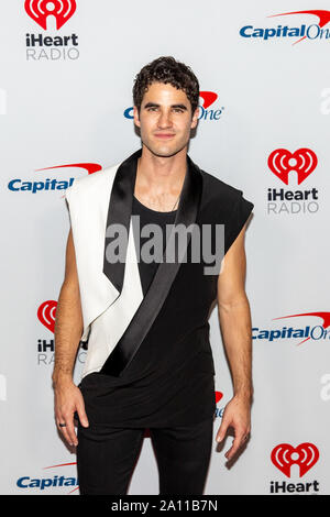 21 septembre 2019, Las Vegas, Nevada, États-Unis : DARREN CRISS arrive à l'iHeartRadio Music Festival à T-Mobile Arena de Las Vegas, Nevada (crédit Image : © Daniel DeSlover/Zuma sur le fil) Banque D'Images