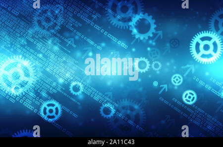 La technologie numérique, l'arrière-plan de la technologie, l'arrière-plan abstrait arrière-plan, le cyberespace futuriste concept Banque D'Images