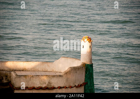 Côté mer à Anzio, Italie Banque D'Images