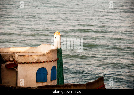 Le bord de mer à Anzio, Italie. Banque D'Images