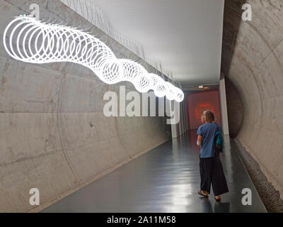 À l'intérieur de la requête ARP Museum Bahnhof Rolandseck Banque D'Images