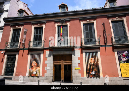 Madrid. L'Espagne. Museo del Romanticismo (Musée du Romantisme) dans une demeure du xviiie siècle palais néo-classique une fois administré par le marquis d'Matallanare Banque D'Images