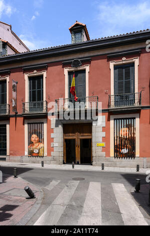 Madrid. L'Espagne. Museo del Romanticismo (Musée du Romantisme) dans une demeure du xviiie siècle palais néo-classique une fois administré par le marquis d'Matallanare Banque D'Images