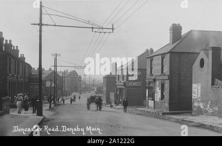 DONCASTER ROAD DENABY MAIN Banque D'Images