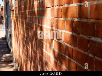 Un mur de briques rouges doux Suffolk Banque D'Images