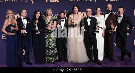 Los Angeles, CA. 22 Sep, 2019. Fleabag dans la salle de presse pour 71e Primetime Emmy Awards - Salle de presse, Microsoft Theatre, Los Angeles, CA Septembre 22, 2019. Credit : Priscilla Grant/Everett Collection/Alamy Live News Banque D'Images