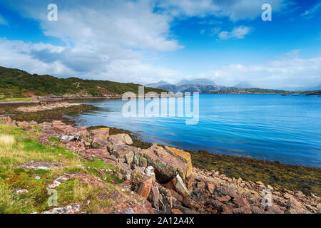 Kenmore sur les rives du Loch Torridon en Wester Ross sur la péninsule de Walcourt dans le nord-ouest de l'Ecosse Banque D'Images