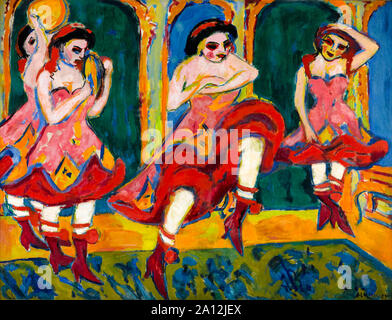 Ernst Ludwig Kirchner, peinture, Czardas danseurs, 1905-1920 Banque D'Images