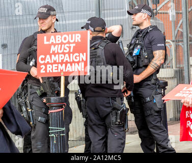 Brighton, UK. Sep 23, 2019. Les délégués et les membres du parti assister à la troisième journée de la conférence du parti travailliste. Credit : Alan Fraser/Alamy Live News Banque D'Images