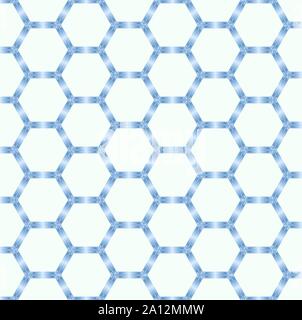 Vector illustration. Fond bleu métallique hexagonale transparente en forme géométrique. Illustration de Vecteur