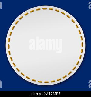 La couture toile vierge Avec copie espace en blanc. Vector illustration. Illustration de Vecteur