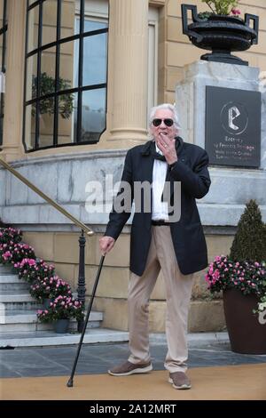 San Sebastian, Espagne. Sep 23, 2019. San Sebastian, Espagne, 23/09/2019.- Donald Sutherland arrive à San Sebastián International Film Festival 67 où il reçoit le Prix Donostia pour l'ensemble de sa carrière edition, poser pour les photographes Crédit : Juan Carlos Rojas/Photo Alliance. Utilisation dans le monde entier |/dpa/Alamy Live News Banque D'Images