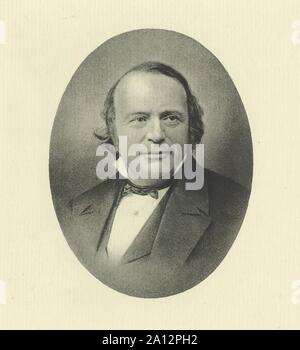 LOUIS AGASSIZ (1807-1873) naturaliste et biologiste Swiss-American vers 1855 Banque D'Images