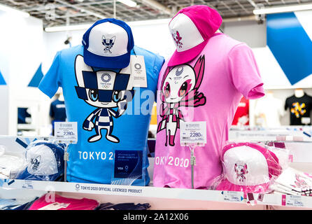 2020 Jeux Olympiques de Tokyo produit T-shirts souvenirs Banque D'Images