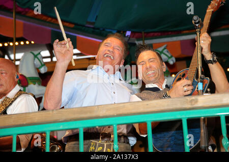 Arnold Schwarzenegger au cours de l'Oktoberfest, Theresienwiese à 2019 le 22 septembre 2019 à Munich, Allemagne Banque D'Images