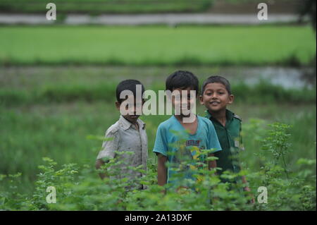 28 juillet 2012. Coxs Bazar, le Bangladesh. Au camp de réfugiés rohingyas au Bangladesh Banque D'Images