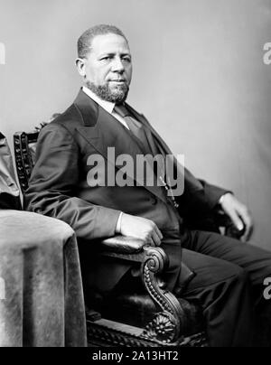 Portrait de sénateur du Mississippi Hiram Rhodes se délecte. Banque D'Images