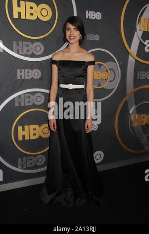 West Hollywood, CA, USA. 22 Sep 2019. Margaret Qualley 09/22/2019 La 71e Primetime Emmy Awards annuels HBO après soirée tenue au Centre de design pacifique de West Hollywood, CA Photo par Izumi Hasegawa/HollywoodNewsWire.co Crédit : Hollywood News Wire Inc./Alamy Live News Banque D'Images