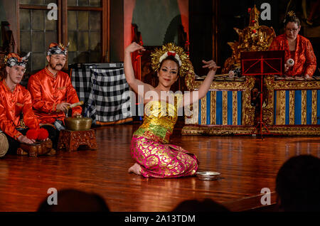 Le gamelan est l'ensemble de musique traditionnelle, Javanais, Sundanais et balinais en Indonésie, composé principalement d'instruments à percussion. Banque D'Images