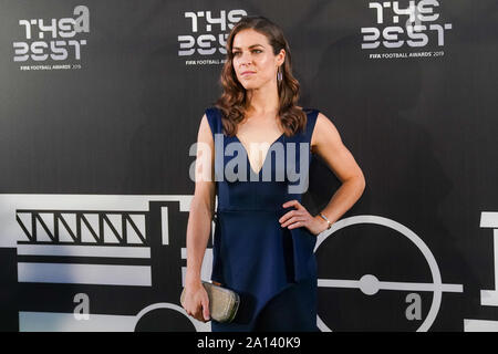 Milan, Italie. 29Th Sep 2019. Kelley O'Hara un joueur de football et championne de la coupe des États-Unis sur le tapis vert au cours de la meilleure FIFA Football Awards 2019 au Teatro alla Scala, le 23 septembre 2019 à Milan, Italie, (Photo : Daniela Porcelli) : Crédit Photo de presse Sport/Alamy Live News Banque D'Images