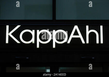 Vêtements suédois société réseau cotée au Nasdaq KappAhl a vu le logo de Göteborg. Banque D'Images