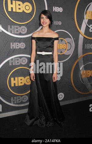 Margaret Qualley 09/22/2019 La 71e Primetime Emmy Awards annuels HBO après soirée tenue au Centre de design pacifique de West Hollywood, CA. Photo par I. Hasegawa / HNW / PictureLux Banque D'Images