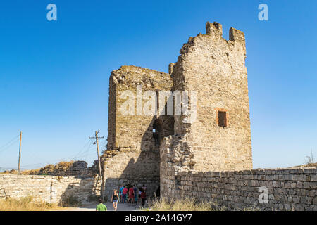 Feodosia, Crimée, Russie - 11 septembre 2019 Ancienne forteresse génoise Banque D'Images