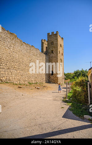 Feodosia, Crimée, Russie - 11 septembre 2019 Ancienne forteresse génoise Banque D'Images