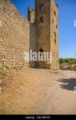 Feodosia, Crimée, Russie - 11 septembre 2019 Ancienne forteresse génoise Banque D'Images