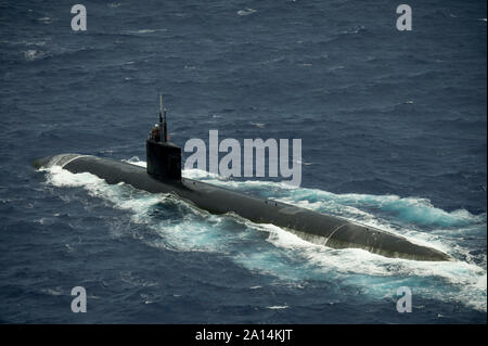 Los Angeles-classe sous-marin d'attaque rapide USS Cheyenne. Banque D'Images