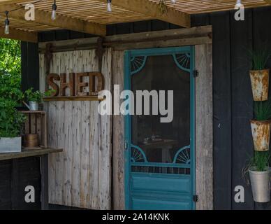 Le shed shop à Chetwyn fermes de l'Ontario, Canada. Banque D'Images