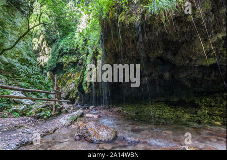 Axée sur la nature de la vallée de la 'réserve Ferriere ' à Amalfi (Italie) Banque D'Images