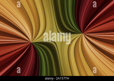 Les lignes courbes multicolores, abstract background avec effet de ventilateur Banque D'Images