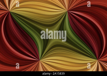 Rouge, orange, jaune, vert des lignes courbes, abstract colorful background Banque D'Images