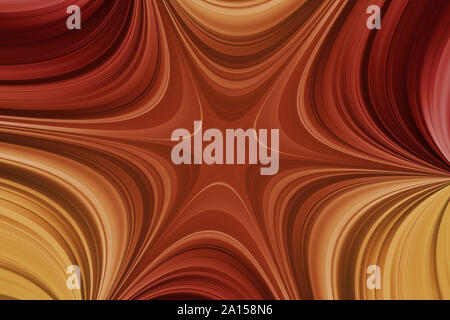 Rouge, orange et jaune avec des lignes courbes, effet star bright abstract background Banque D'Images