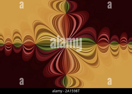 Rouge, orange, jaune, vert des lignes courbes dans une croix, lumineux abstract background Banque D'Images