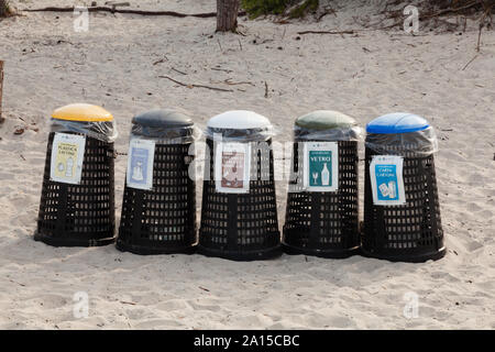 La Sardaigne de recyclage Banque D'Images