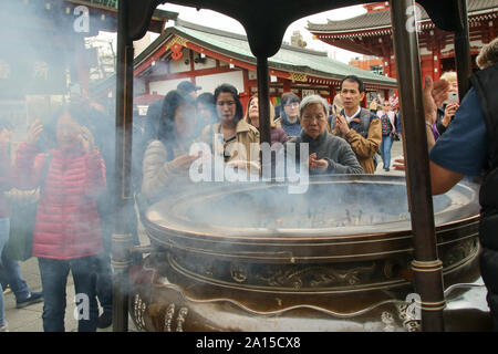 Complexe de Senso-ji, Tokyo, Japon Banque D'Images