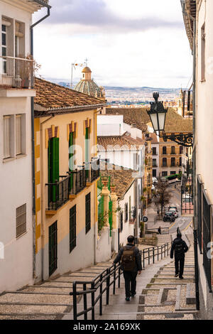 Ruelle de Realejo-San Matias, Granada, Espagne Banque D'Images