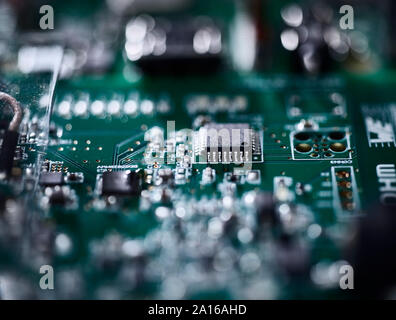 Carte à circuits imprimés, composants électroniques Banque D'Images