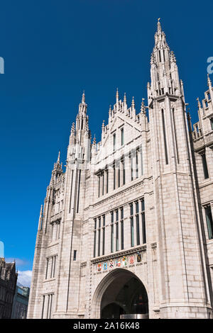 dh Aberdeen conseil siège MARISCHAL COLLEGE ABERDEEN Front de style gothique architecture granit bâtiment écosse ville Banque D'Images