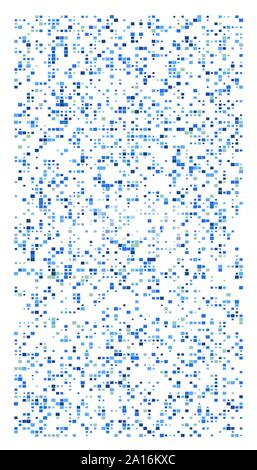 Bloc de pixels carrés pixelisées, modèle mosaïque aléatoire / contexte fusion grille à damiers., maille. shuffle, diffusion diffuse des carrés. fond matrix. geo Illustration de Vecteur