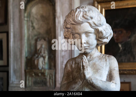 Exposition au Museo Pietro Canonica a la Villa Borghese, Rome, Italie Banque D'Images