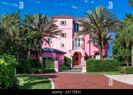 Beach House situé sur Barefoot Beach Road, Bonita Springs, en Floride, aux États-Unis. Banque D'Images