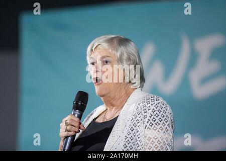 Au cours de l'Ann Widdecombe parle Brexit conférence parti à Newport, Pays de Galles, septembre 2019. Banque D'Images