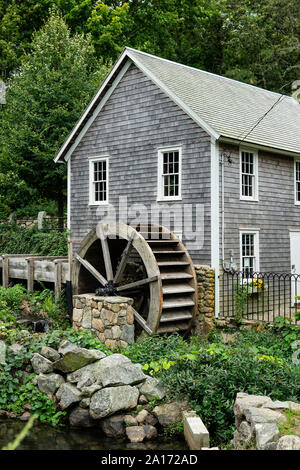 Stony Brook Grist Mill et l'usine historique village, Brewster, Cape Cod, Massachusetts, USA. Banque D'Images