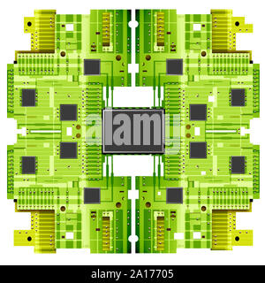 Close up of Electronic circuit board background Banque D'Images